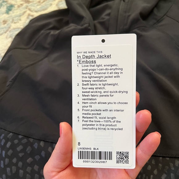 Lululemon In Depth Jacket *Emboss 8 black - Picture 5 of 13